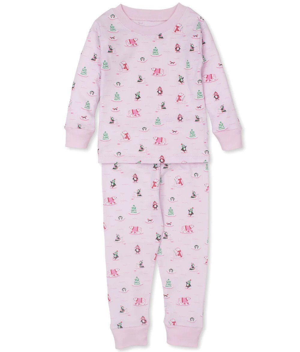 Conjunto de pijama rosa Kissy Kissy Pinguins e Ursos Polares