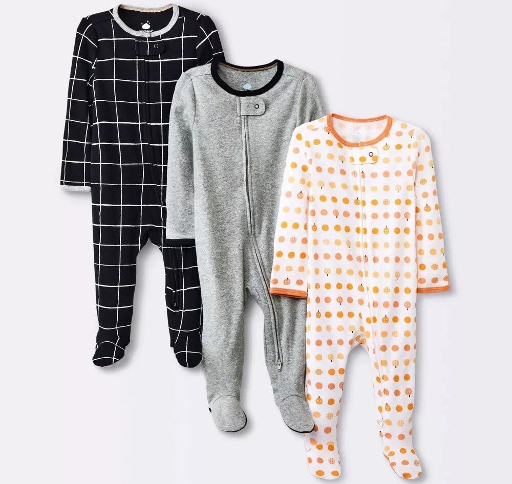 Cloud Island Baby Four-Pack Halloween Sleep N 'Play