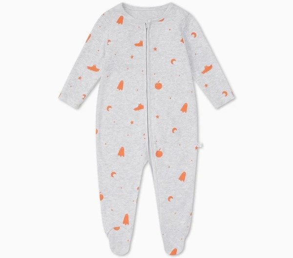 Pijama de bebê com zíper inteligente Mori Halloween