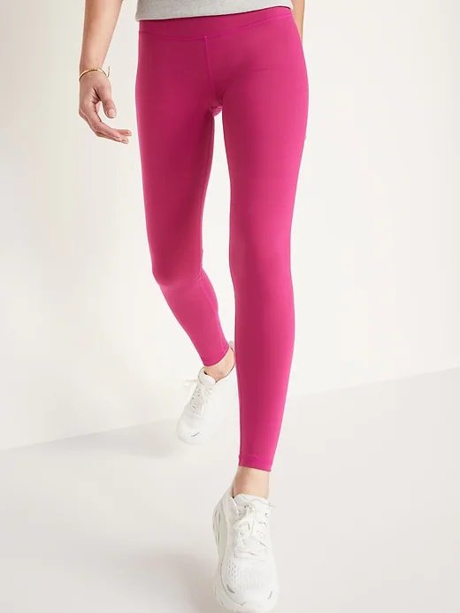 Mulher de legging rosa 