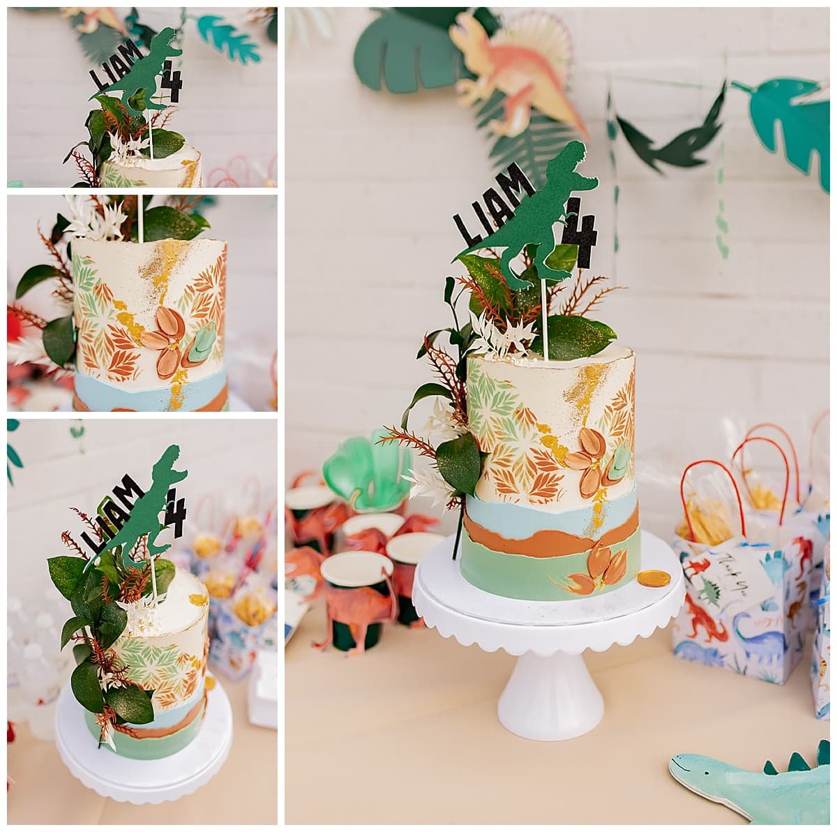 bolo de aniversário de dinossauro