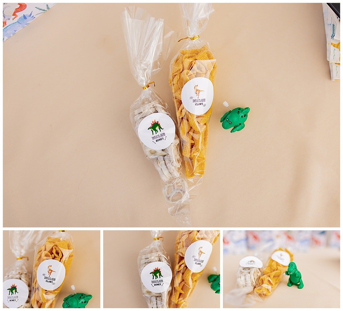 Lembrancinhas para sacolas de dinossauros